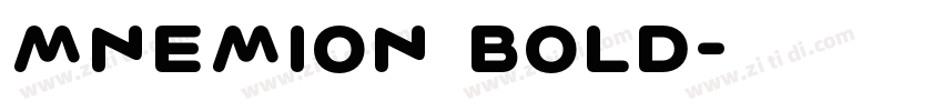 Mnemion Bold字体转换